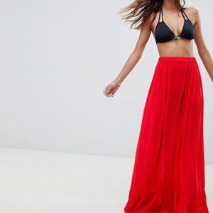 ASOS DESIGN Floaty  Maxi Skirt Sz Small